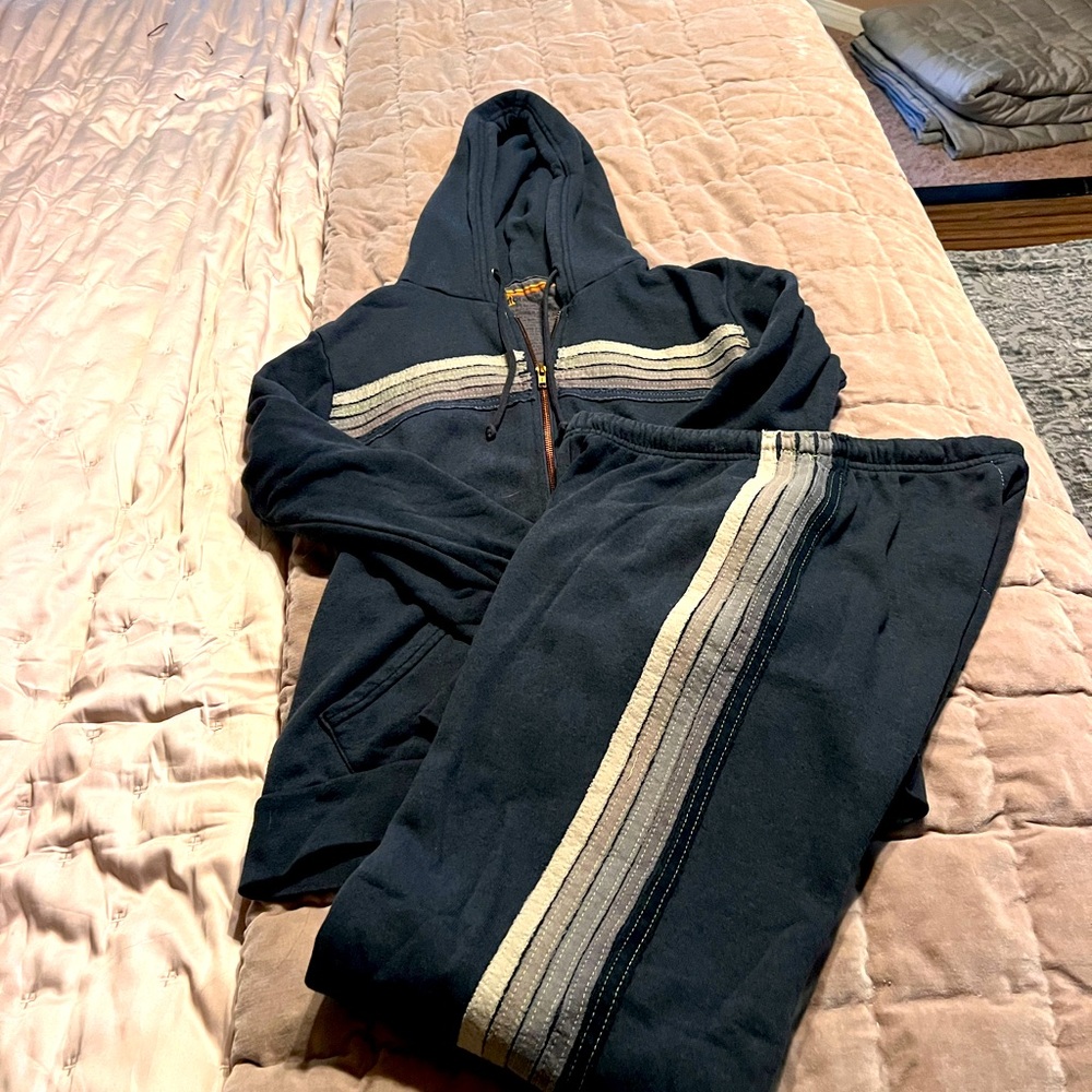Aviator Nation Sweatpants Sweatshirt Set Size S M